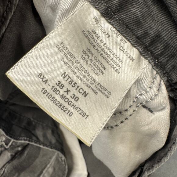 Wrangler Cargo Pants Mens 38x30 (38x29 ACTUAL) Relaxed Straight Black Gray Camo - Picture 5 of 8